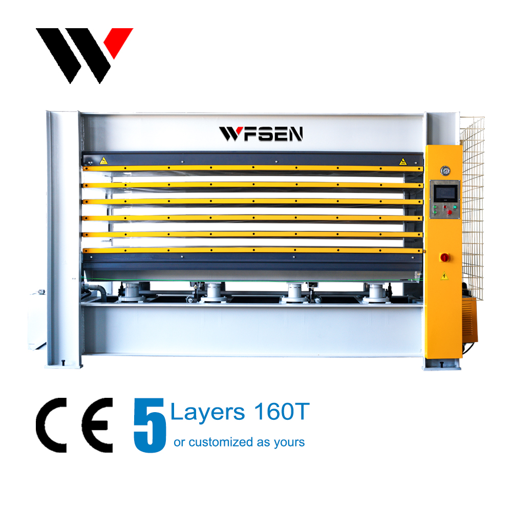 Hot pres machine for plywood